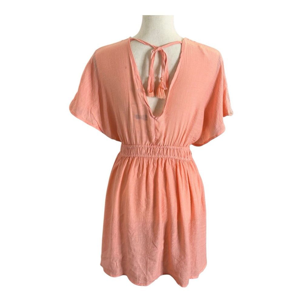 Miken Junior's Tie Back Mini Dress Swimsuit Salmon Size Medium‎ - Picture 6 of 16